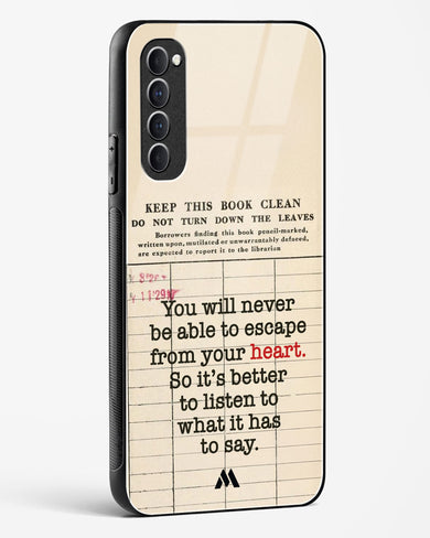 Listen to your Heart Glass Case Phone Cover (Oppo)