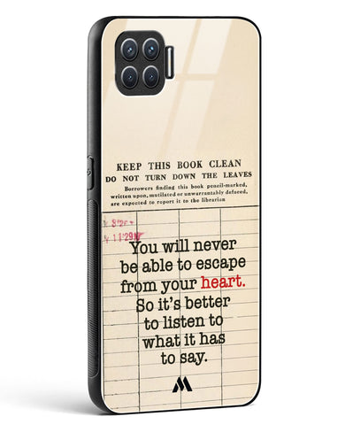 Listen to your Heart Glass Case Phone Cover (Oppo)