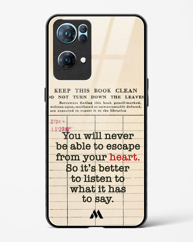 Listen to your Heart Glass Case Phone Cover (Oppo)