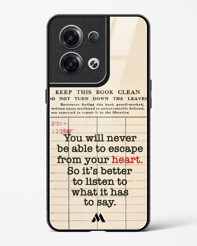 Listen to your Heart Glass Case Phone Cover (Oppo)