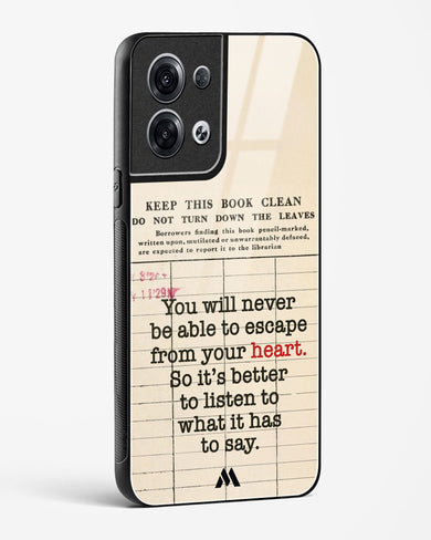 Listen to your Heart Glass Case Phone Cover (Oppo)