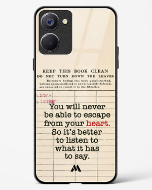 Listen to your Heart Glass Case Phone Cover (Realme)