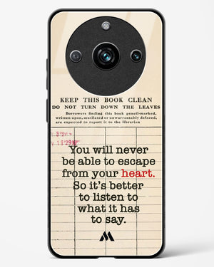Listen to your Heart Glass Case Phone Cover (Realme)