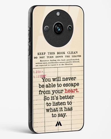 Listen to your Heart Glass Case Phone Cover (Realme)