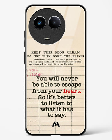 Listen to your Heart Glass Case Phone Cover (Realme)