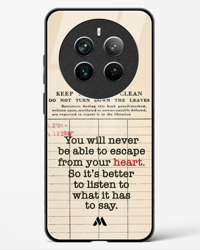 Listen to your Heart Glass Case Phone Cover (Realme)