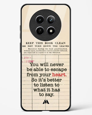 Listen to your Heart Glass Case Phone Cover (Realme)