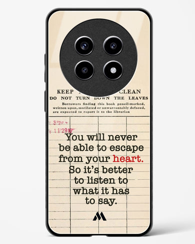 Listen to your Heart Glass Case Phone Cover (Realme)