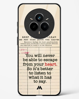 Listen to your Heart Glass Case Phone Cover (Realme)