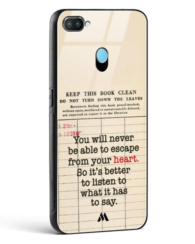 Listen to your Heart Glass Case Phone Cover (Realme)