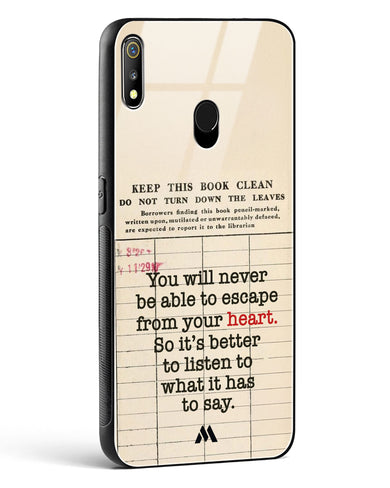 Listen to your Heart Glass Case Phone Cover (Realme)
