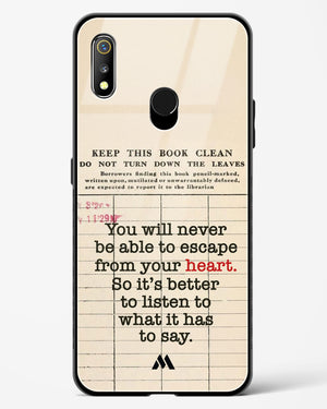 Listen to your Heart Glass Case Phone Cover (Realme)