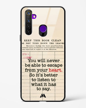 Listen to your Heart Glass Case Phone Cover (Realme)