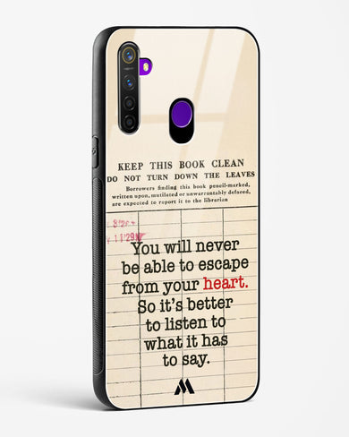 Listen to your Heart Glass Case Phone Cover (Realme)