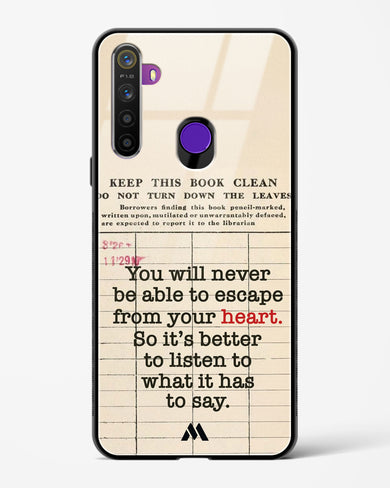 Listen to your Heart Glass Case Phone Cover (Realme)