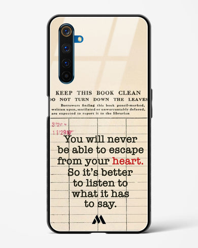Listen to your Heart Glass Case Phone Cover (Realme)