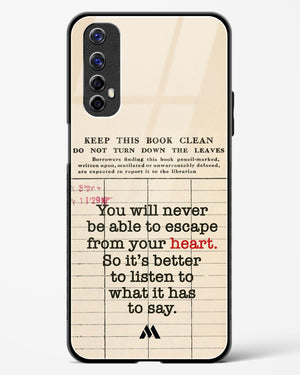 Listen to your Heart Glass Case Phone Cover (Realme)