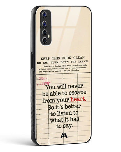 Listen to your Heart Glass Case Phone Cover (Realme)