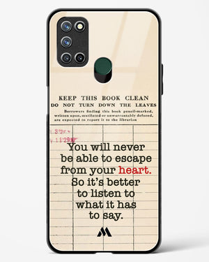 Listen to your Heart Glass Case Phone Cover (Realme)