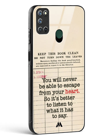 Listen to your Heart Glass Case Phone Cover (Realme)