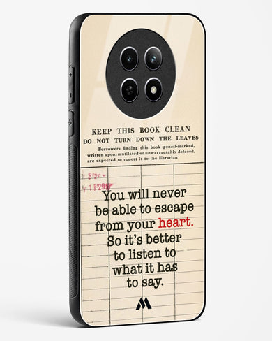 Listen to your Heart Glass Case Phone Cover (Realme)