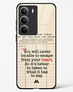 Listen to your Heart Glass Case Phone Cover (Realme)