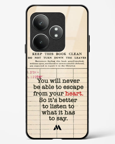 Listen to your Heart Glass Case Phone Cover (Realme)