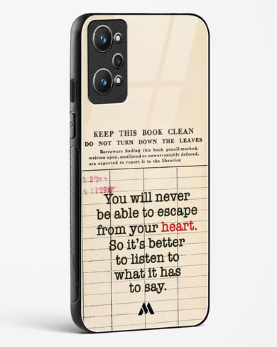 Listen to your Heart Glass Case Phone Cover (Realme)