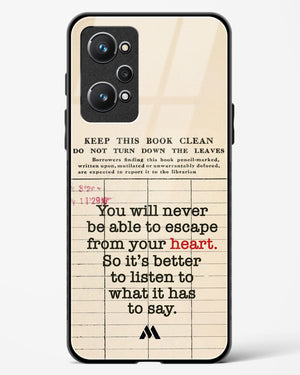 Listen to your Heart Glass Case Phone Cover (Realme)
