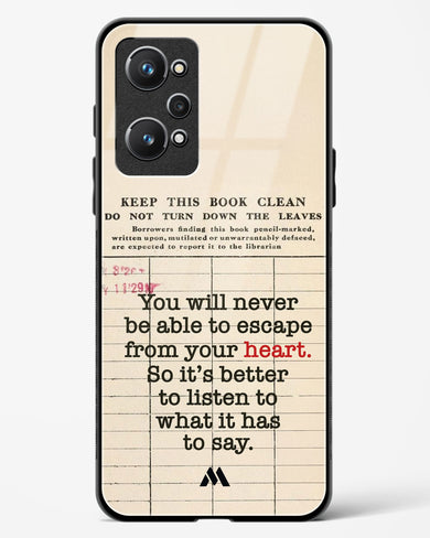 Listen to your Heart Glass Case Phone Cover (Realme)