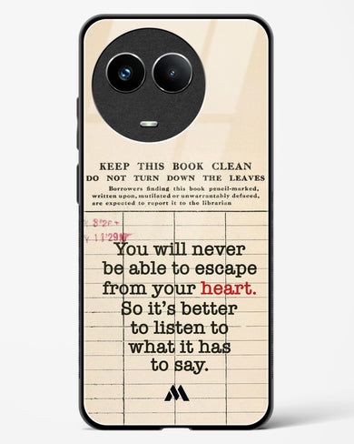 Listen to your Heart Glass Case Phone Cover (Realme)