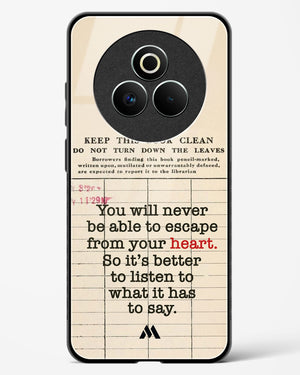 Listen to your Heart Glass Case Phone Cover (Realme)