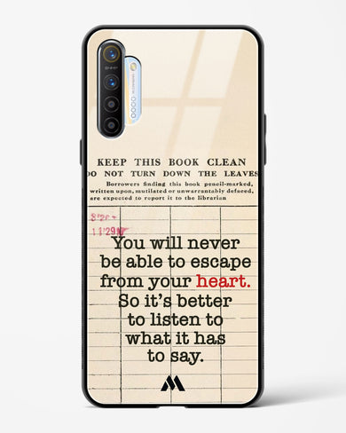 Listen to your Heart Glass Case Phone Cover (Realme)