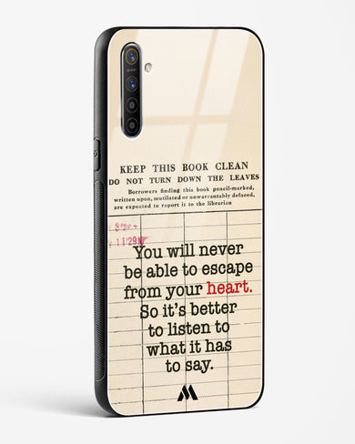 Listen to your Heart Glass Case Phone Cover (Realme)