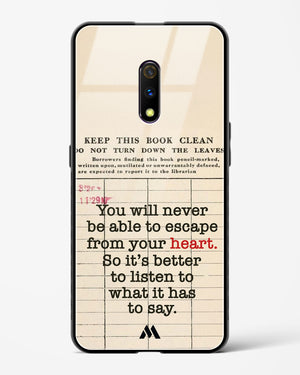 Listen to your Heart Glass Case Phone Cover (Realme)