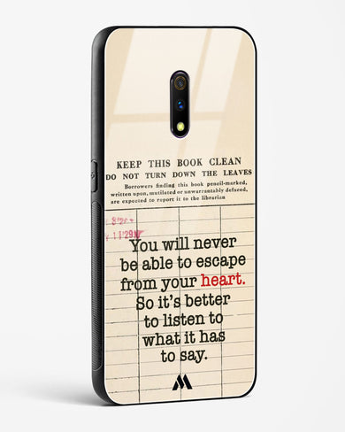 Listen to your Heart Glass Case Phone Cover (Realme)