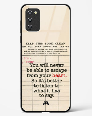 Listen to your Heart Glass Case Phone Cover (Samsung)