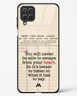 Listen to your Heart Glass Case Phone Cover (Samsung)
