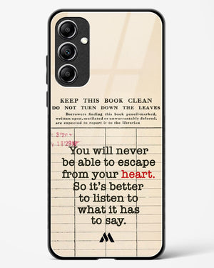 Listen to your Heart Glass Case Phone Cover (Samsung)