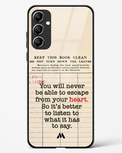 Listen to your Heart Glass Case Phone Cover (Samsung)