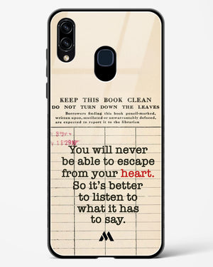 Listen to your Heart Glass Case Phone Cover (Samsung)