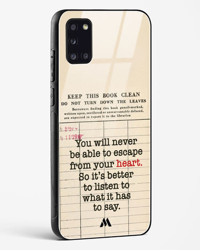 Listen to your Heart Glass Case Phone Cover (Samsung)