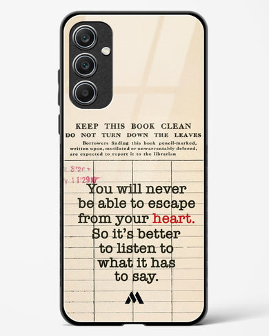 Listen to your Heart Glass Case Phone Cover (Samsung)