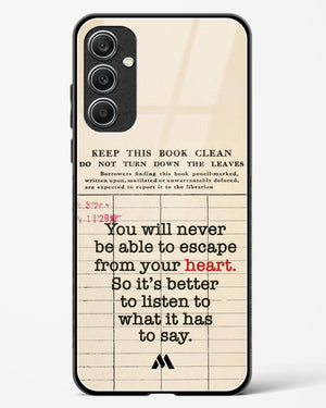 Listen to your Heart Glass Case Phone Cover (Samsung)