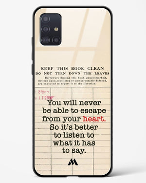 Listen to your Heart Glass Case Phone Cover (Samsung)