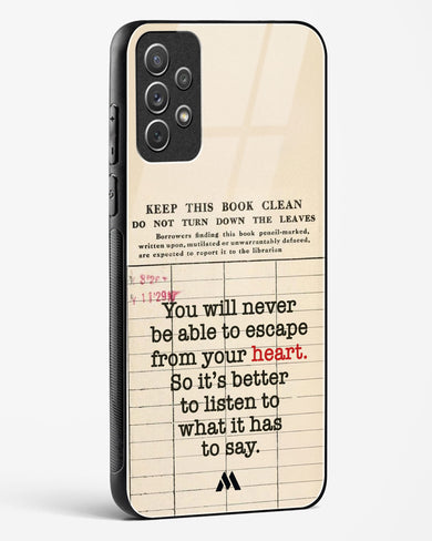 Listen to your Heart Glass Case Phone Cover (Samsung)