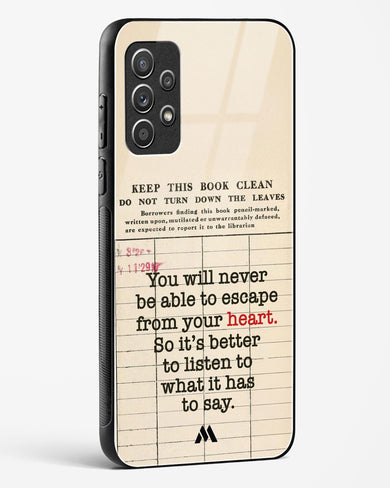 Listen to your Heart Glass Case Phone Cover (Samsung)