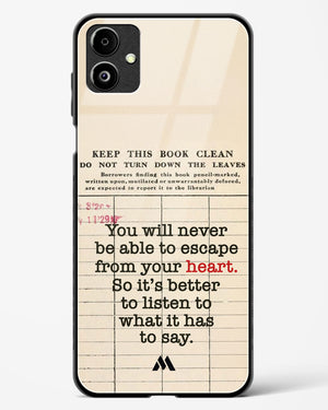 Listen to your Heart Glass Case Phone Cover (Samsung)