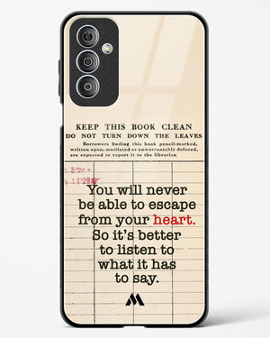 Listen to your Heart Glass Case Phone Cover (Samsung)