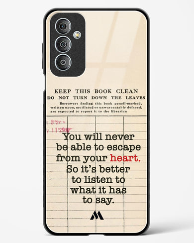 Listen to your Heart Glass Case Phone Cover (Samsung)